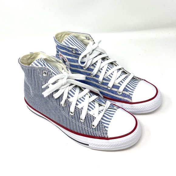 Converse AS Hi Sneaker Vintage Canvas Blue White Women's Size 163974C - Picture 2 of 10
